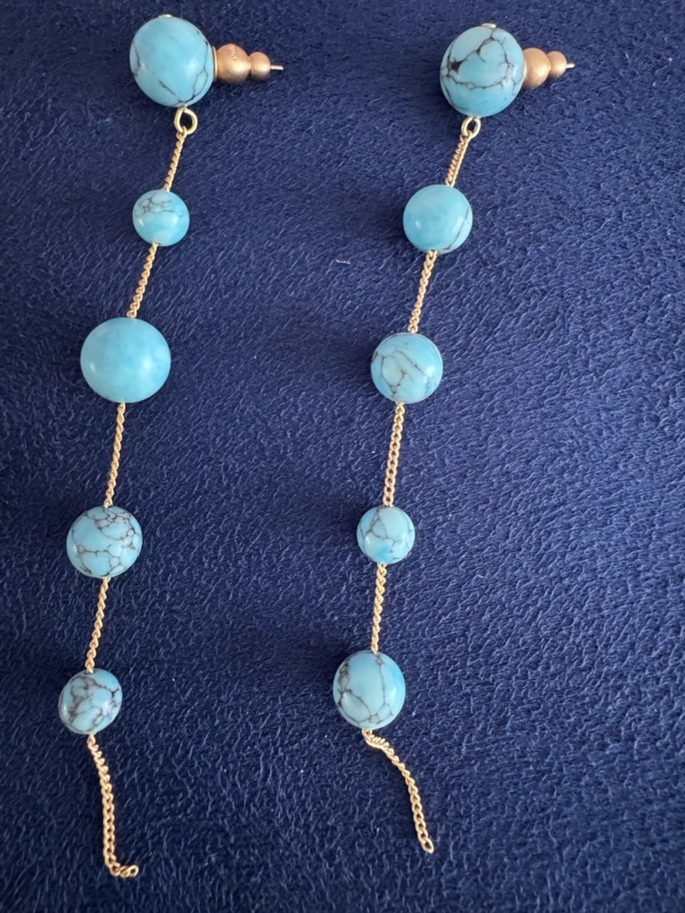 Cult Gaia Atum Earrings in Ibiza Turquoise - Picture 3 of 9